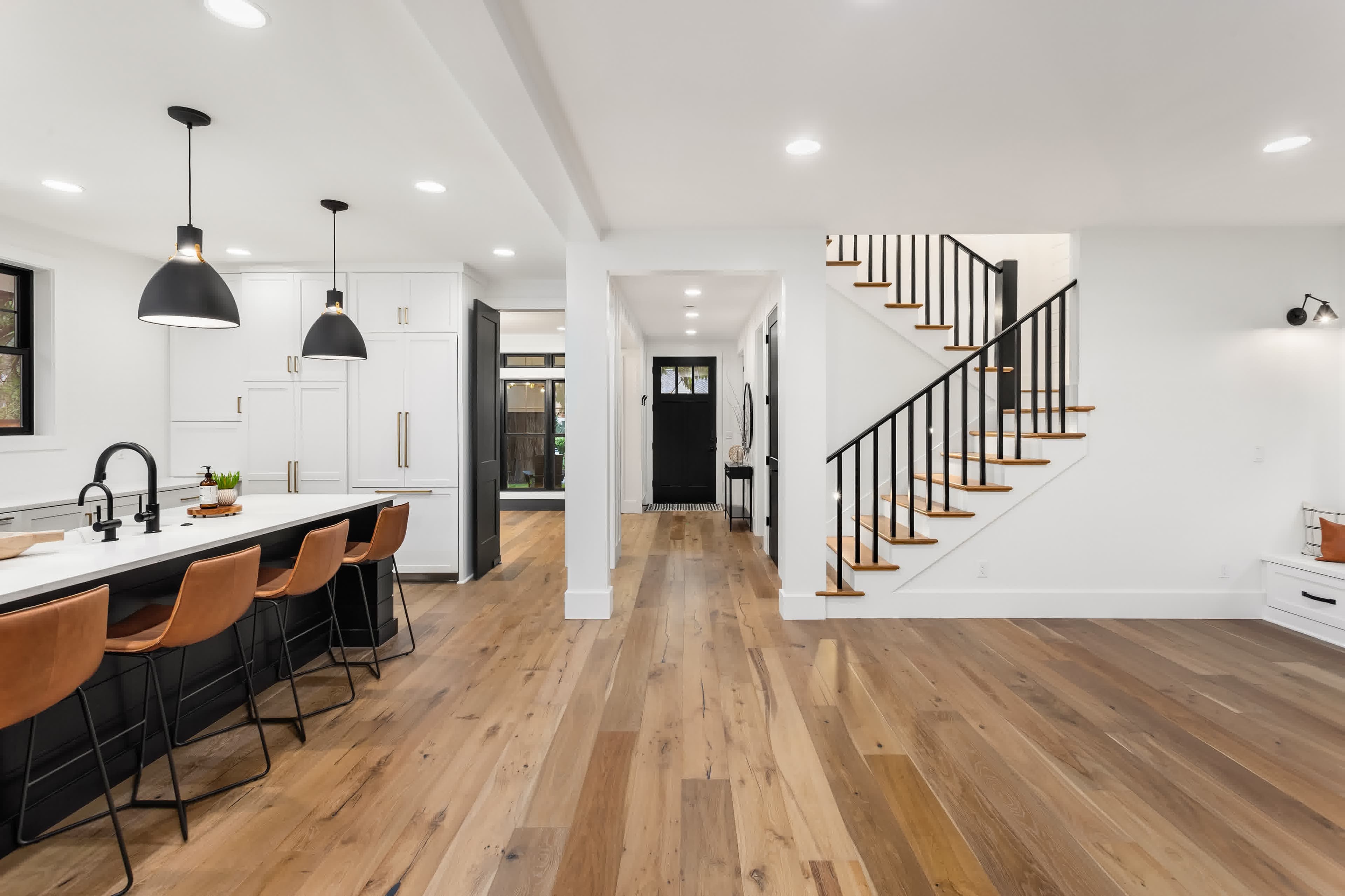 An open-concept luxury home interior suited to an interest-only loan